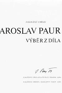 Formánek, Václav – Zasloužilý umělec Jaroslav Paur, výběr z díla