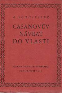 153554. Schnitzler, Arthur – Casanovův návrat do vlasti