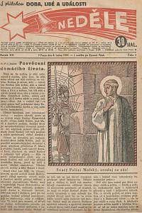 Neděle, Ročník XIV., číslo 2-12 ; 14-25 ; 27 ; 29-53 (1939)