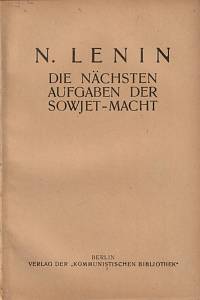 54419. Lenin, Vladimir Iljič – Die nächsten Aufgaben der Sowjet-Macht