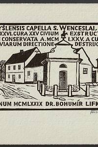 212715. Florian, Michael – Radomyšlensis capella S. Wenceslai, A. MDCCCXXXVI. Cura XXV civium exstructa dein pie conservata A. MCMLXXV. a curationis viarum directione destructa. In Annum MCMLXXIX Dr. Bohumír Lifka