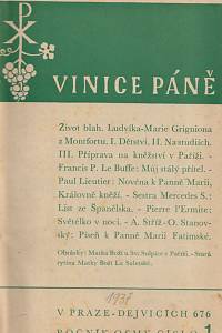 155727. Vinice Páně, Náboženský věstník, Ročník VIII. (1937)