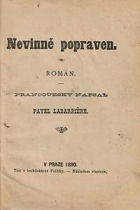 Labarrière, Paul – Nevinně popraven, Román