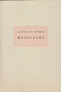 212899. Rusek, Ladislav – Monogramy : soubor deseti osobních značek