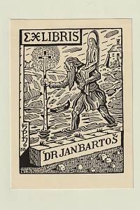 212981. Konůpek, Jan – Exlibris Dr. Jan Bartoš