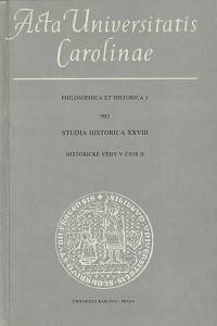 156001. Studia historica. XXVIII, Historické vědy v ČSSR II