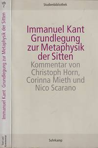 155531. Kant, Immanuel – Grundlegung zur Metaphysik der Sitten