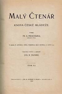 Procházka, František Serafínský (red.) – Malý čtenář, Kniha české mládeže. Ročník XLI. (1922)