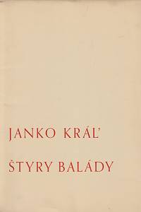 35460. Kráľ, Janko – Štyri balady (Štyry balády)