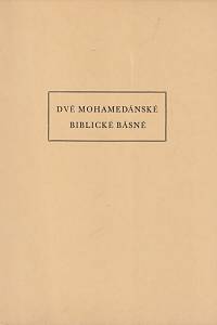 156827. Dvě mohamedánské biblické básně (podpis)