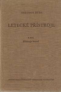 9452. Duda, Theodor – Letecké přístroje, I. díl - Přístroje letové