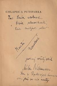 Neuman, Míla – Chlapec a putifarka : povídky z let 1925-1926