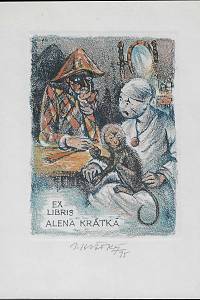 202381. Krátký, Bohumil – Ex libris Alena Krátká