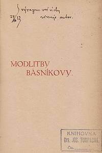 Dvořák, Xaver – Modlitby básníkovy