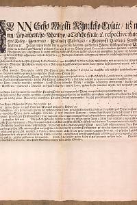 156455. Karel VI., římskoněmecký císař – Nařízení o prodeji dříví v Podskalí 