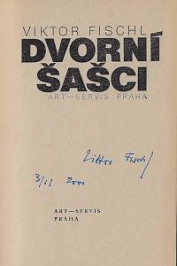 Fischl, Viktor – Dvorní šašci (podpis)