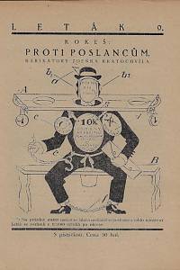 157255. Kokeš, Josef [= Bass, Eduard = Schmidt, Eduard] – Proti poslancům