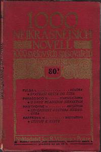 157794. 1000 nejkrásnějších novell 1000 světových spisovatelů. Svazek 80