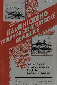 43935. Kamenický, Jan – Kamenického toulky po Československé republice. I. díl, Český ráj, Pojizeří, Podkrkonoší, Krkonoše, Jizerské hory, Jiráskův kraj, Orlické hory