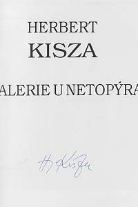 Kisza, Herbert – Galerie U Netopýra (podpis)