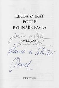 Váňa, Pavel – Léčba zvířat podle bylináře Pavla (Léčení zvířat podle bylináře Pavla) (podpis)