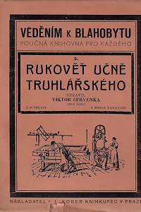 158038. Červenka, Viktor – Rukověť učně truhlářského