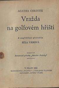 Christie, Agatha // Rouge, Gustave de – Vražda na golfovém hřišti // Ďábelská ulice