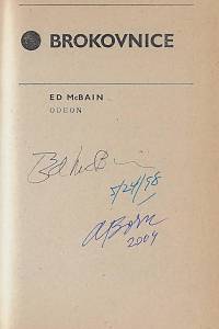 McBain, Ed – Brokovnice (podpis)