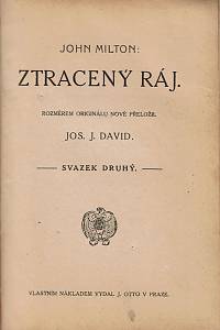 Milton, John – Ztracený ráj