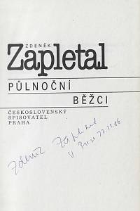 Zapletal, Zdeněk – Půlnoční běžci (podpis)