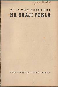 158964. Khiboney, Will Mac – Na kraji pekla