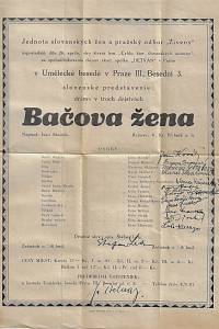 Stodola, Ivan – Bačova žena : dráma o troch dejtsvách (podpis)