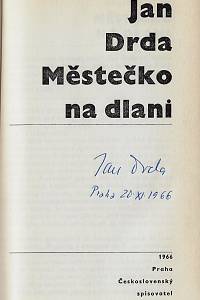 Drda, Jan – Městečko na dlani (podpis)