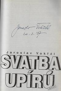 Vokřál, Jaroslav – Svatba upírů