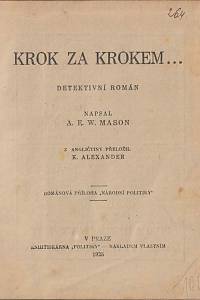 Mason, Alfred Edward Woodley – Krok za krokem...