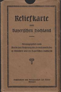 213582. Diemer, Zeno – Relifkarte von Bayerischen Hochland