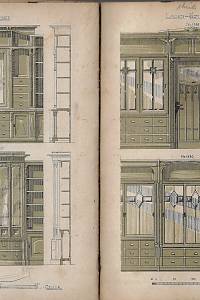 Hanbuch II für die Bautischlerei : Entwürfe in zuverlässigkorrektem Maßstab gezeichnet, praktisches Skizzenmateril für Architekten, [...]