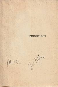 Biskup, Josef – Procitnutí, básně 1930-31 (podpis)