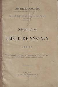 159227. Krasoumná jednota – Seznam umělecké výstavy roku 1893 : 54. rok Krasoumné jednoty pro Čechy v Praze, Dům umělců Rudolfinum