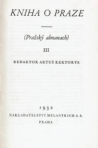 Kniha o Praze (Pražský almanach) III.