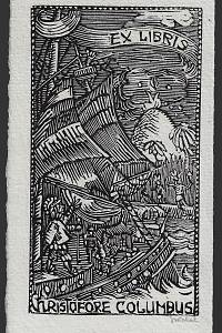 207236. Váchal, Josef – Ex libris Christofore Columbus