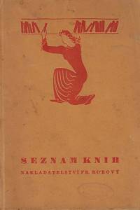 159306. Seznam knih nakladatelství Fr. Borový, Praha I., Národní třída 9.