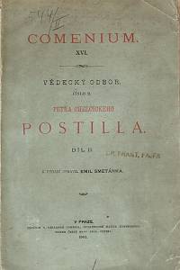 159324. Chelčický, Petr – Petra Chelčického Postilla, Díl II.