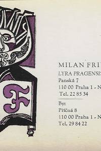 Liesler, Josef – Milan Friedl, Lyra Pragensis