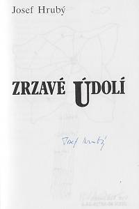 Hrubý, Josef – Zrzavé údolí (podpis)