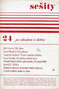 160744. Sešity pro literaturu a diskusi, Ročník III., číslo 24 (říjen 1968)