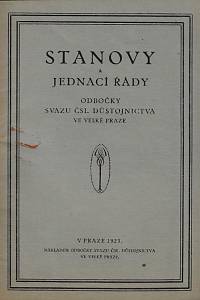 160128. Stanovy a jednací řády Odbočky svazu čsl. důstojnictva ve Velké Praze