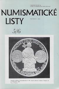 142624. Numismatické listy. Ročník LV., číslo 5-6 (2000)