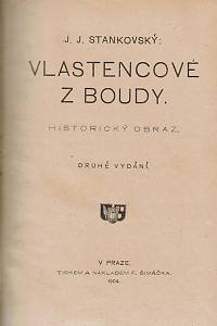 Stankovský, Josef Jiří – Vlastencové z boudy, Historický obraz