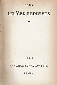 Leda [= Lederer, Eduard] – Lelíček revidivus